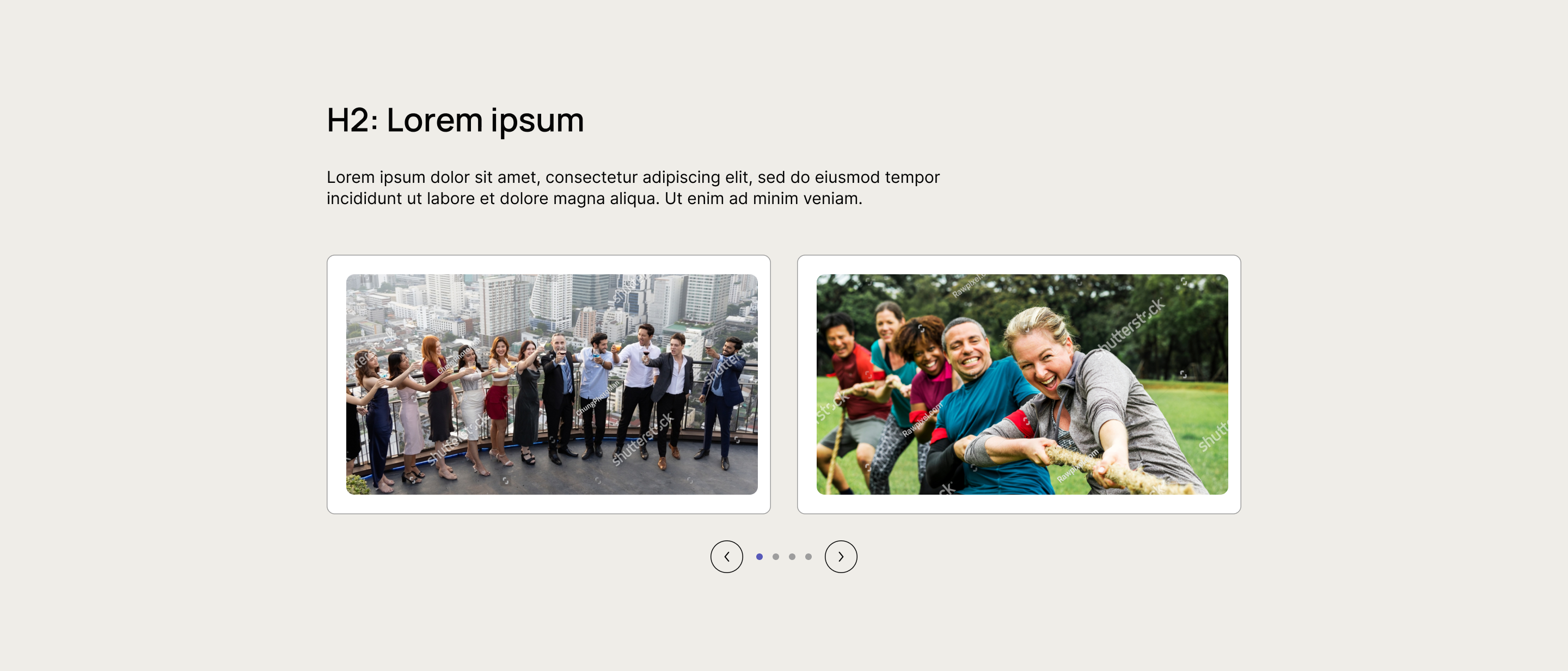Text + Images Slider